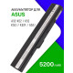 Батарея A32-K52 Asus A40, A42, A52, A62, B53, F85, F86, K42, K52, K62, N82,  5200mAh, аккумулятор