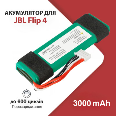 Аккумулятор GSP872693 01 (АКБ, батарея) JBL Flip 4 (Li-polymer 3.7V 3000mAh)