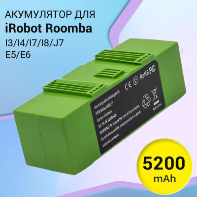 Аккумулятор для робота пылесоса iRobot Roomba E5 E6 I3 I4 I7 I8 J6 i3156 i7158 J7150 ORG
