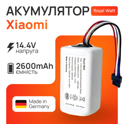 Аккумулятор для робота пылесоса Xiaomi Robot Vacuum S20 (P2332-4S1P-SCEV) 2600mAh Royal Watt