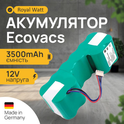 Акумулятор (батарея) для робота пилососа Ecovacs Deebot DC68 DG716 DT88 DN36 Royal Watt 2600 mAh