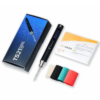 Прецизійний паяльник Miniware TS21 (100 Вт, C210, OLED, USB-C, PD) портативний для точної пайки